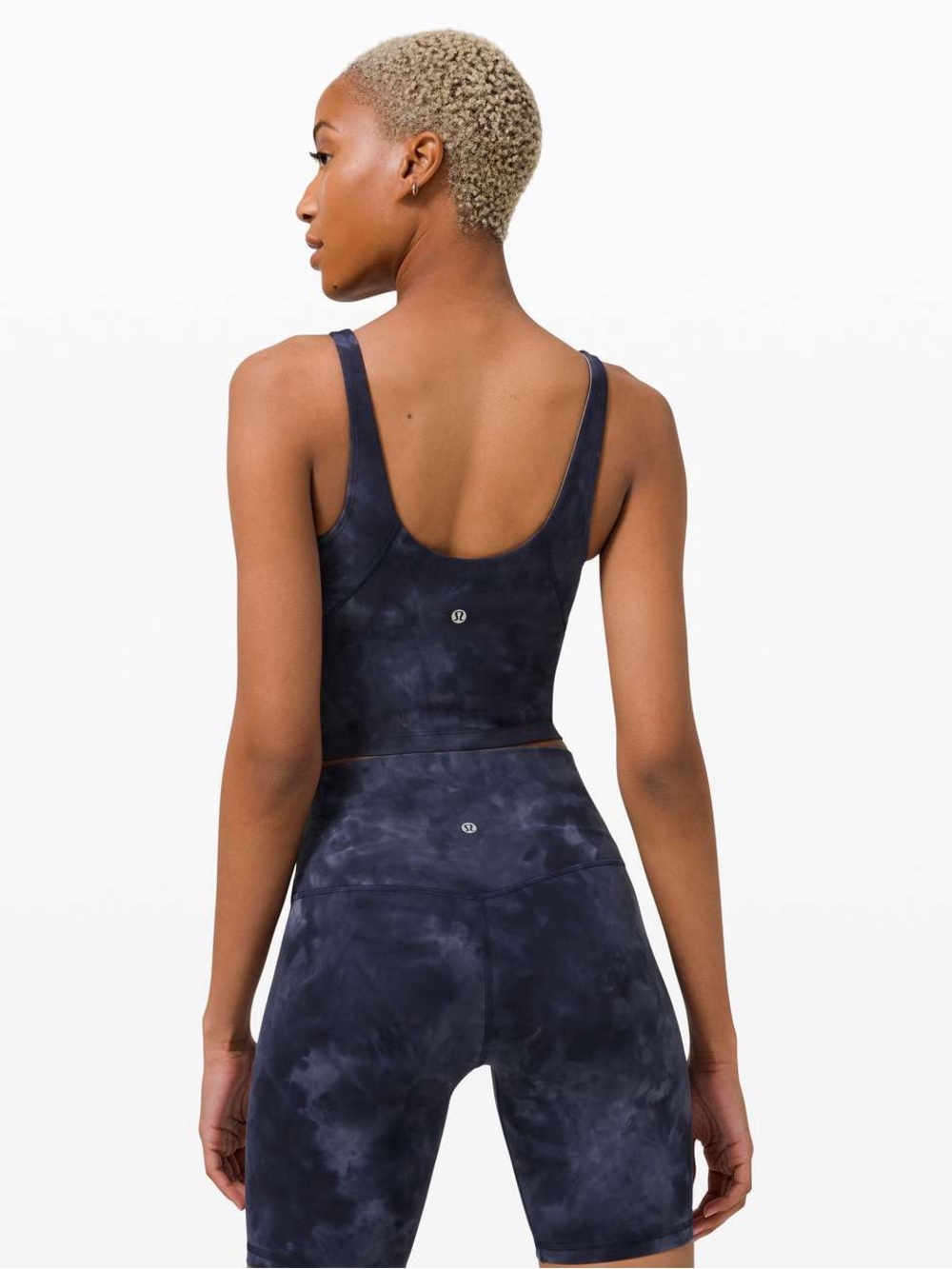 Lululemon Navy Tie-Dye Align Tank & High-Rise Align Pant Set